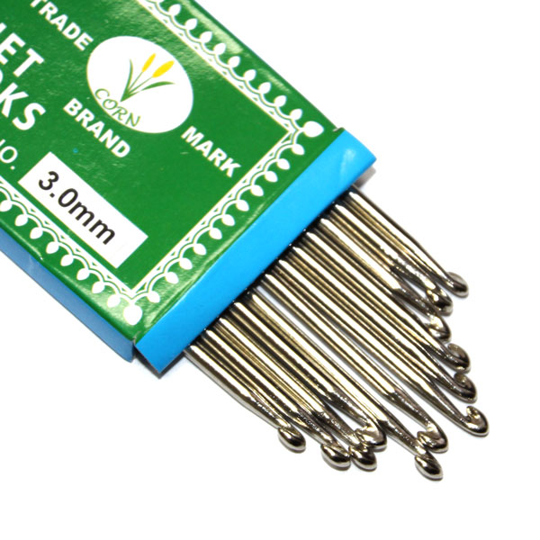 Крючок вязальный 3,0мм (12шт) - оптовая цена