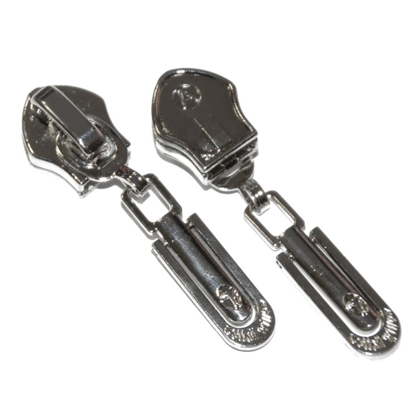 Бегунок спираль (тип 12) с фиксатором никель  - оптовая цена